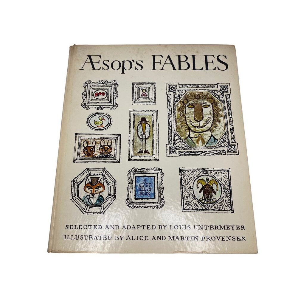 Aesop's Fables A Giant Golden Book hardcover illustrated by Alice & Martin Prove